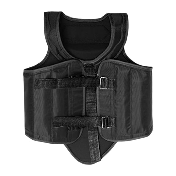 yotijay Karate Chest Protector Taekwondo Protector Lightweight Soft Belly Protection Pad Black