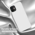 thumbnail image 4 of Designed for iPhone 12 Case, Designed for iPhone 12 Pro Case, Silicone Shockproof Phone Case with [Soft Anti-Scratch Microfiber Lining] 6.1 inch, White, 4 of 14