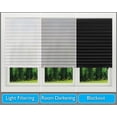 thumbnail image 3 of Redi Shade No Tools Original Light Filtering Pleated Paper Shade, White, 36" x 72", 6 Pack, 3 of 10