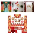 thumbnail image 3 of Letrero de puerta de año Nuevo Chino, pancarta Chunlian, personaje Fu, coplas de Festival de Primavera para adornos de Hotel y apartamento, , estilo D, 3 of 8