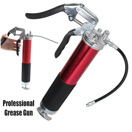 Ktaxon 4500 PSI High Pressure 14oz Lubrication Grease Gun, Portable Heavy Duty Professional Quality Pistol Grip Grease Dispenser Kit, Anodized Aluminum Barrel, with Flexible (Best Gun Grease For Polymer Handguns)