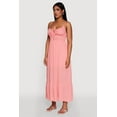 thumbnail image 3 of Womens Tie Front Keyhole Maxi Dress, 3 of 4