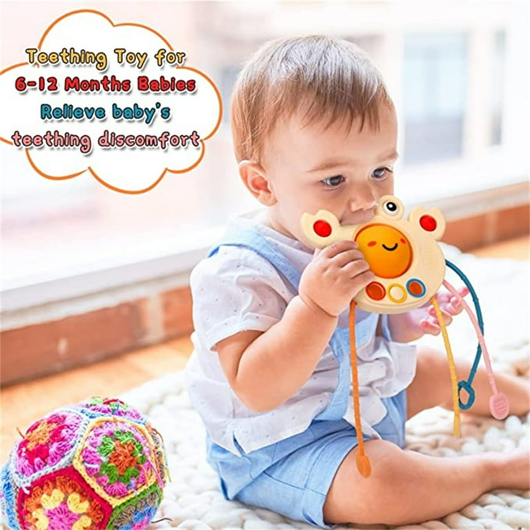 Silicone Baby Teether  Baby Crab Teething Toy – Busy Baby