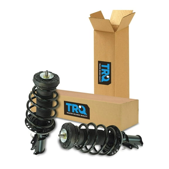 TRQ Front Strut & Coil Spring Assembly Set Driver & Passenger Sides Fits Select 11-16 Buick Regal
