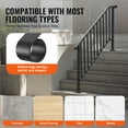 thumbnail image 5 of 5-6 Step Handrails for Outdoor for Seniors Porch Deck Black Retro Arch, 5 of 11