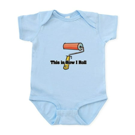 

CafePress - How I Roll (Paint Roller) Infant Bodysuit - Baby Light Bodysuit Size Newborn - 24 Months