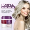 thumbnail image 2 of Karseell Mascarilla para el Cabello Morada Neutraliza Profesionalmente los Tonos Latón y Amarillo para Cabello Rubio Plateado con Mechas Grises 16.90 oz 500ml, 2 of 6