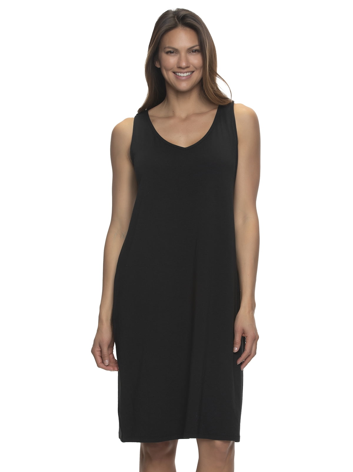 Felina | Cotton Modal Sleep Dress | 2-Pack (Sea Fog Black, Large) -  Walmart.com