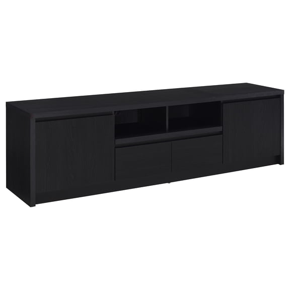Coaster Winfield 78-inch 2-Door TV Stand Media Console, Black