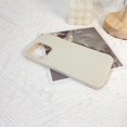 thumbnail image 4 of Compatible for iPhone 14 Pro Max Case Cute Women Girls Woven Pattern Braid Design Solid Color Soft Silicone Shockproof Cover-Apricot White, 4 of 7