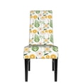 thumbnail image 2 of ZICANCN Green Gorgeous Flowers Chair Protectors Seat Covers , Dining Chair Slipcovers 1 Piece for Dining Room Hotel Kitchen, 2 of 8