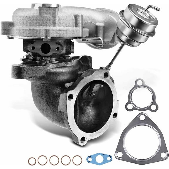 A-Premium Complete Turbo Turbocharger Kit, with Wastegate Actuator & Gasket, Compatible with Volkswagen Jetta 1999-2005, Golf 2000-2005, Beetle 1999-2002 & Audi TT 2000-2001, 1.8L,Replace# 53039700052