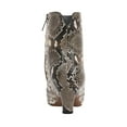 thumbnail image 3 of Franco Sarto Women's Grey Snake Print Faux Leather Alexandria Ankle Boots 9.5M, 3 of 5