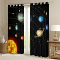 thumbnail image 2 of Solar System Curtains Outer Space Blackout Curtains Universe Themed Decor Window Curtains for Teens Galaxy Planet Bedroom Curtains Space Theme Curtains,2 Panels 52"Wx63"L, 2 of 5