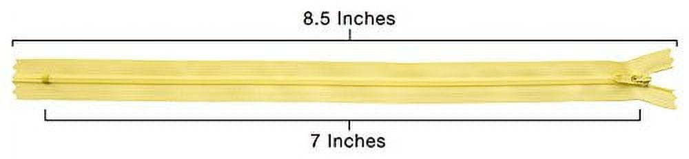 YKK #3 Coil Zipper, 7 inch Length, Primrose 503 (100 Pack)
