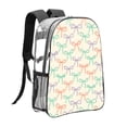 thumbnail image 4 of 16 Inch Transparent Backpack With Lightweight And Durable Design Without Pockets Transparent For Work Business Travel Sports Whimsical Thin Polka Dot And Striped Ribbon Bow Pattern, 4 of 7