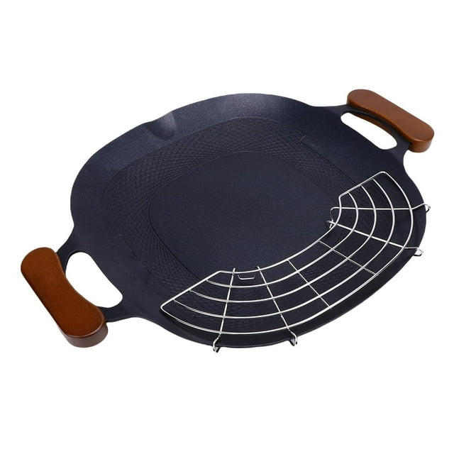 Korean Grill Plate, Easy To Clean BBQ Griddle Nonstick Coating for Gas Stove for Electric Cooktop