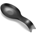 thumbnail image 2 of 2 x Spoon Ladle Holders Rests Black Stainless Steel for Spatula Cooking Utensil Tool, 2 of 5