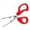 Red, variant on Kraoden Stainless Steel Kitchen Scissors Multi Purpose Shrimp Line Cutters Household Scissors