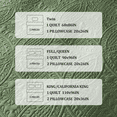 thumbnail image 6 of Flymme Dark Green Quilt for Twin Beds,Soft Summer Lightweight Coverlet Set Modern Coin Pattern Blanket Thin Comforter Bed Cover for All Season, 6 of 7