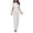 White, variant on Womens Sequin Jumpsuits Short Sleeve Round Neck Backless Romper Shiny Overalls Pants White S