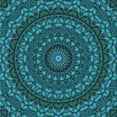 thumbnail image 1 of Ahgly Company Machine Washable Indoor Square Transitional Dark Turquoise Green Area Rugs, 6' Square, 1 of 7