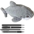 thumbnail image 1 of Plush Pencil Case - Multifunctional Cute Cartoon Pen Storage Bag Plush Shark | Large Capacity Funny Zipper Pencil Case | Shark Pencil Case, 1 of 1