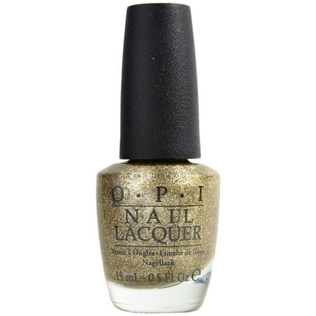 OPI Nail Lacquer Polish .5oz/15mL - All Sparkly And Gold E13