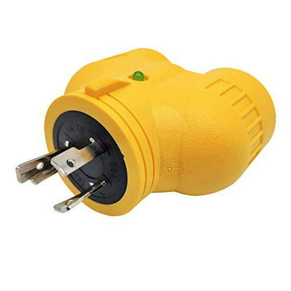Parkworld 60905 NEMA L6-20 Splitter Adapter, Generator 20 AMP 3-Prong 250V Twist Lock Male Plug L6-20P to (2) L6-20R Female Receptacle