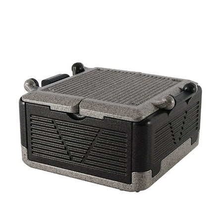 

HEMOTON Foldable Food Preservation Box Multipurpose Thermal Box Outdoor Portable Plastic Incubator Cooler for Picnic Camping (Grey)