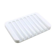 Bathroom Silicone Flexible Soap Dishes Storage Holder Non-slip Holder; Kitchen Dishes Soapbox Tray Drain Kitchen Sponge Plate