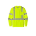 thumbnail image 3 of CornerStone ANSI 107 Class 3 Mesh Long Sleeve Tee | Reflective Work Shirt for Men & Women, High Visibility Clothing for Construction, 3 of 4