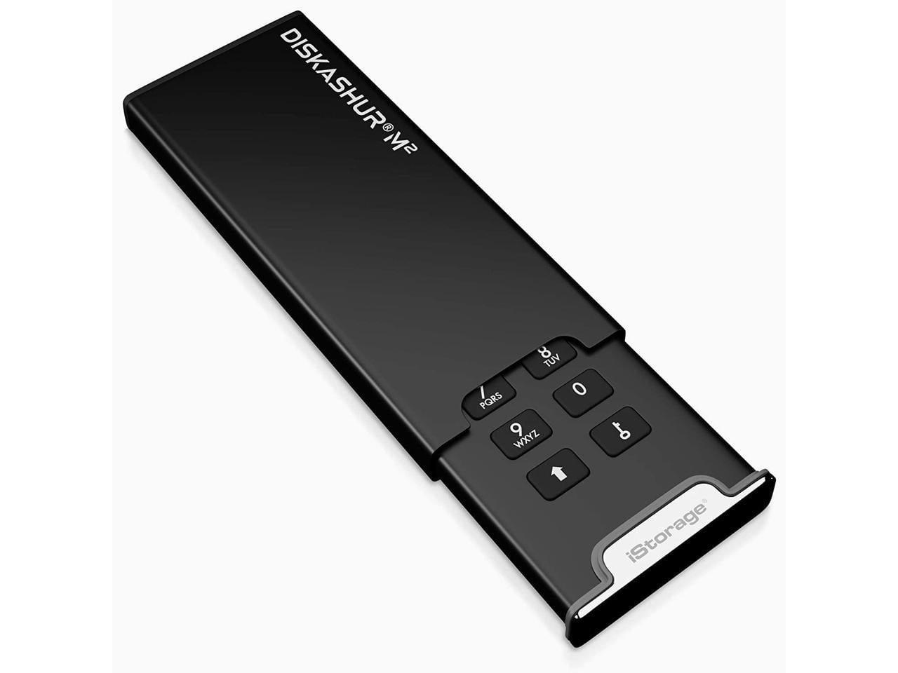 iStorage diskAshur M2 SSD 500 GB | FIPS 140-3 Level 3 Compliant | Incorporated Common Criteria EAL 5+ | PIN protected | Dust/Water Resistant - Thin Client Device Supported - USB 3.2 (Gen 1) - 370 M...