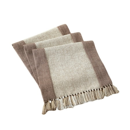 

Table Runner Runners Cotton Party Farmhouse Linen Coffee Woven Decor Dresser Burlap Jute Wedding Tassel Rustic Kitchen
