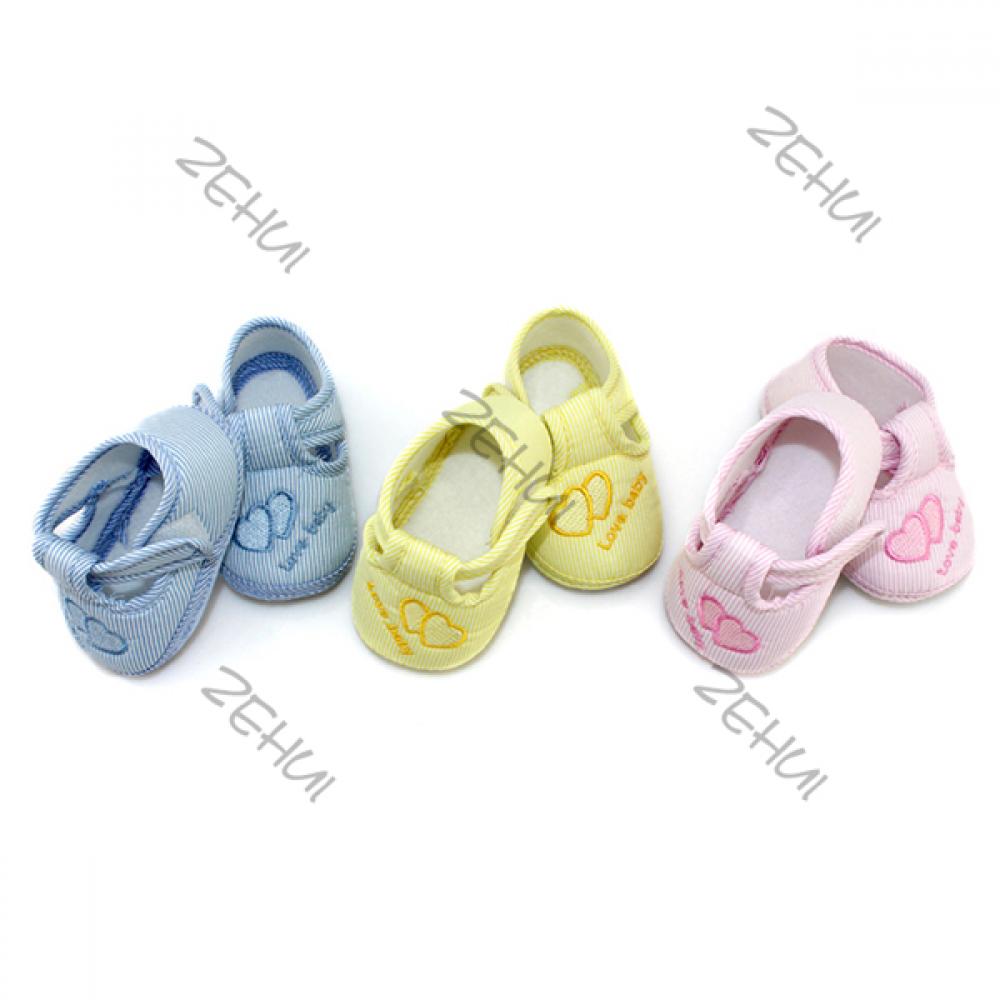 Baby Girl Princess Shoes Toddler Lovely Heart Pattern Soft Sole Anti-Slip Casual Suitable for 0-12 Months Infant Magic Tape - image 2 of 3