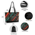 thumbnail image 2 of FORMRS Canvas Laptop Tote Bag for Women with 15.6" Computer Compartments Shoulder Handbag, Green Stars Abstract, 2 of 7