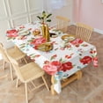 thumbnail image 6 of Pioneer Flower Floral Print Pattern Rectangle Tablecloth 60"x120",Waterproof Polyester Rectangle Table Cloth, Wipeable Spillproof Polyester Tablecloth for Dining, Camping, Indoor and Outdoor, 6 of 6