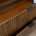 thumbnail image 7 of Carla Mid Century Modern Solid Wood Walnut Nightstand with 2 Drawers, 7 of 7