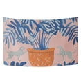thumbnail image 6 of Yayeee Tapestry Wall Hanging for Bedroom 60" x 40" Living Room Home Wall Art Decor, Pink Leaves, 6 of 7