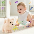 thumbnail image 3 of Plush Toy Puppy Electronic Interactive Dog - Walking, Barking, Tail Wagging, Stretching Companion Animal for Kids, 3 of 5