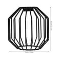 thumbnail image 4 of Shisuyan Interior Designers Cage Lampshade Black 1Set 3.73X3.54X3.54In, 4 of 8