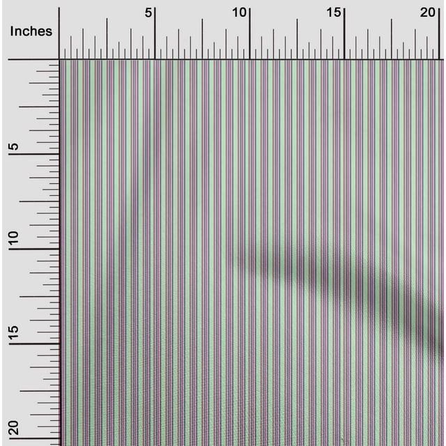 oneOone Tissu Polyester Lycra Rayé Vertical Imprimé 1 Yard 56 Pouces de Large