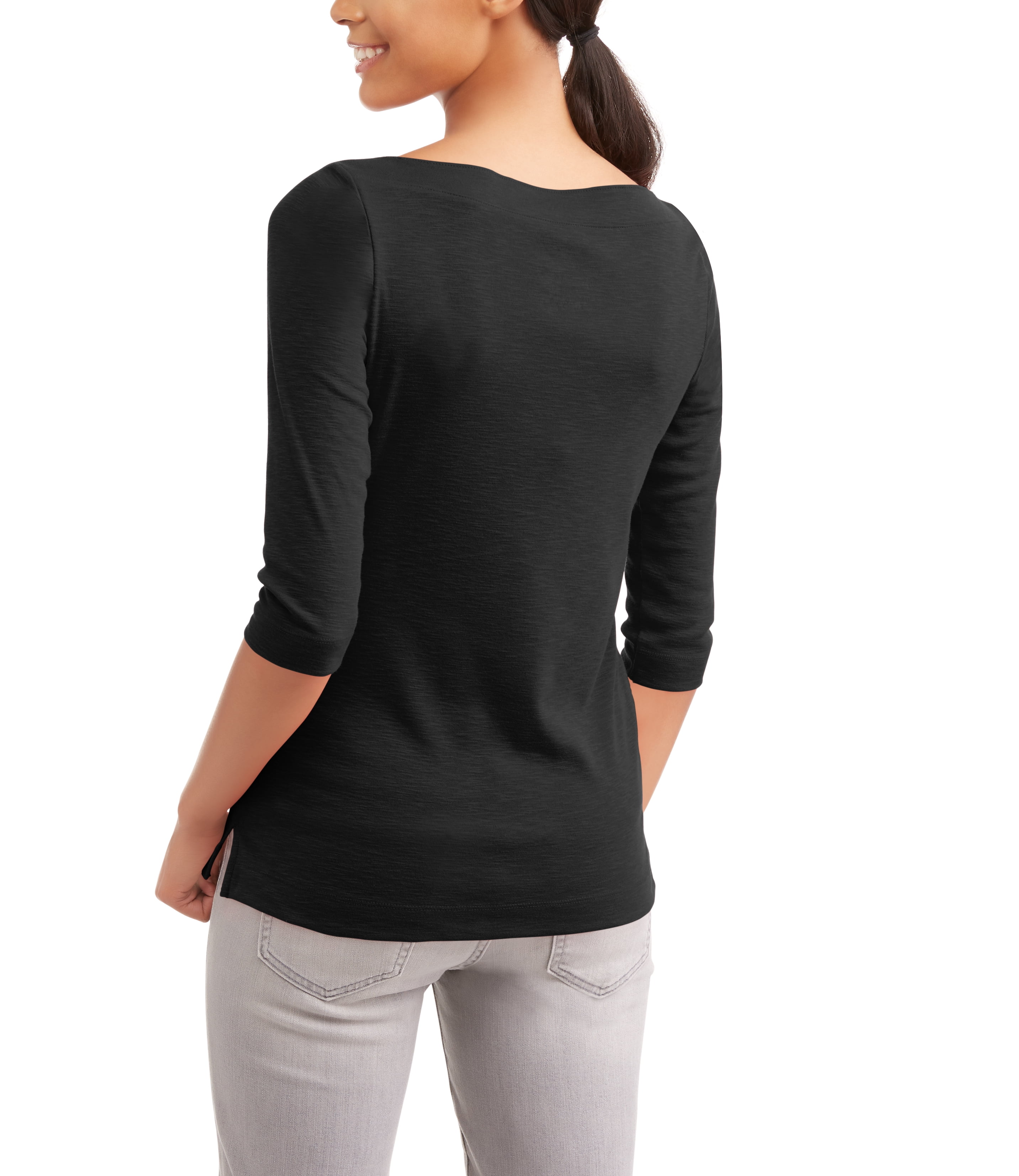 Women's Classic 3/4 Sleeve Boatneck T-Shirt