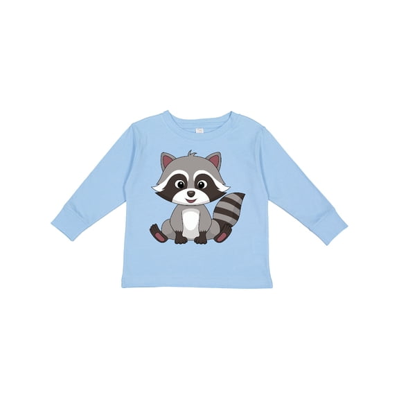 Inktastic Cute Baby Raccoon Boys or Girls Long Sleeve Toddler T-Shirt