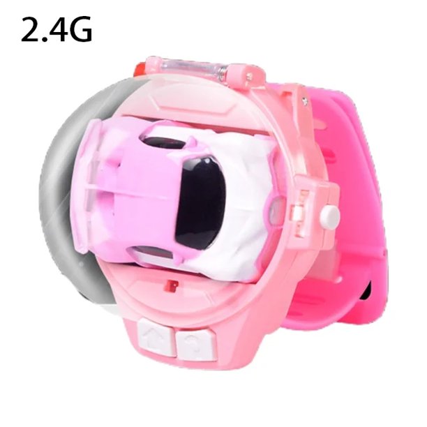 Mini reloj de Control de 2,4G, coche Rc con bonito conejo y perro, juego interactivo para niños y niñas, reloj de cumpleaños y Navidad, regalo, juguete RC