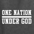 thumbnail image 5 of Wild Bobby One Nation Under God Inspirational/Christian Unisex Graphic Hoodie Sweatshirt, Heather Black, X-Large, 5 of 5
