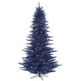 thumbnail image 1 of Vickerman 6.5' Navy Blue Fir Artificial Christmas Tree with 600 Blue Lights, 1 of 3