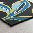 thumbnail image 4 of Stunning Transitional 8' x 10' Black and Blue Polypropylene Outdoor Area Rug, 4 of 6