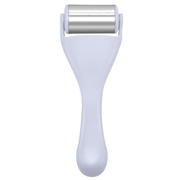 Rodillo de hielo para rostro y ojos, para aliviar la hinchazón, la migraña y el dolor, rodillo facial para bolsas debajo de los ojos, masajeador facial de acero inoxidable para el cuidado