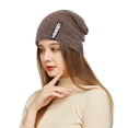 thumbnail image 3 of Herrnalise Outdoor Winter Adult Warm Solid Color Hats Plush knitted Woolen Hat, 3 of 5